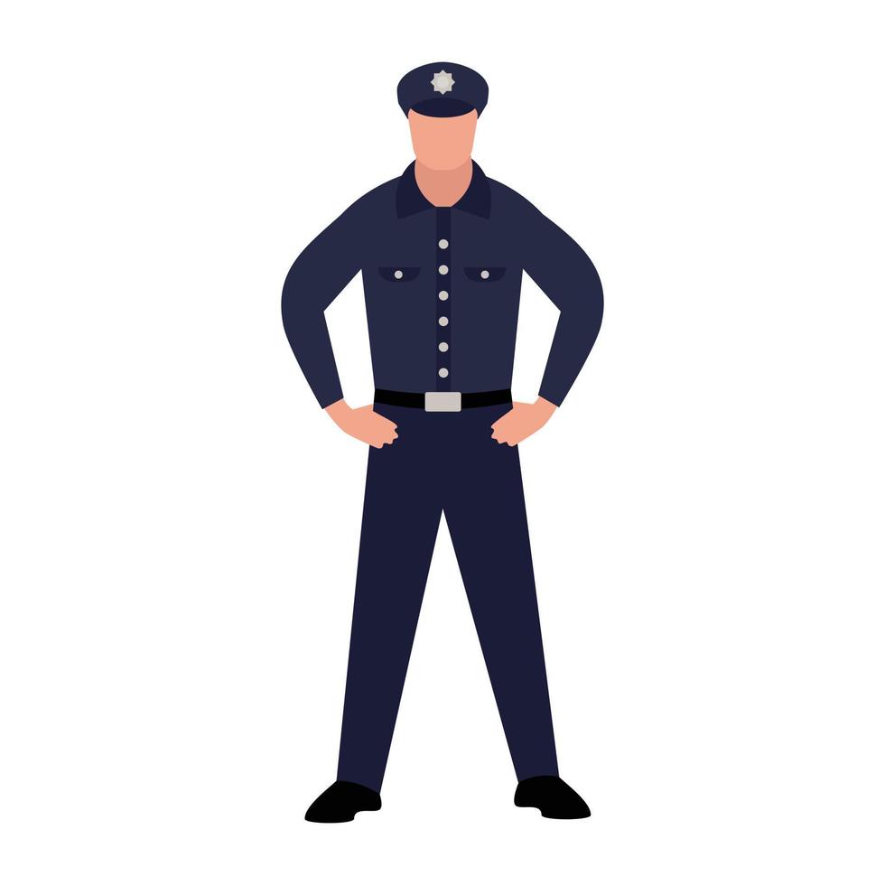 conceptos de policía vector