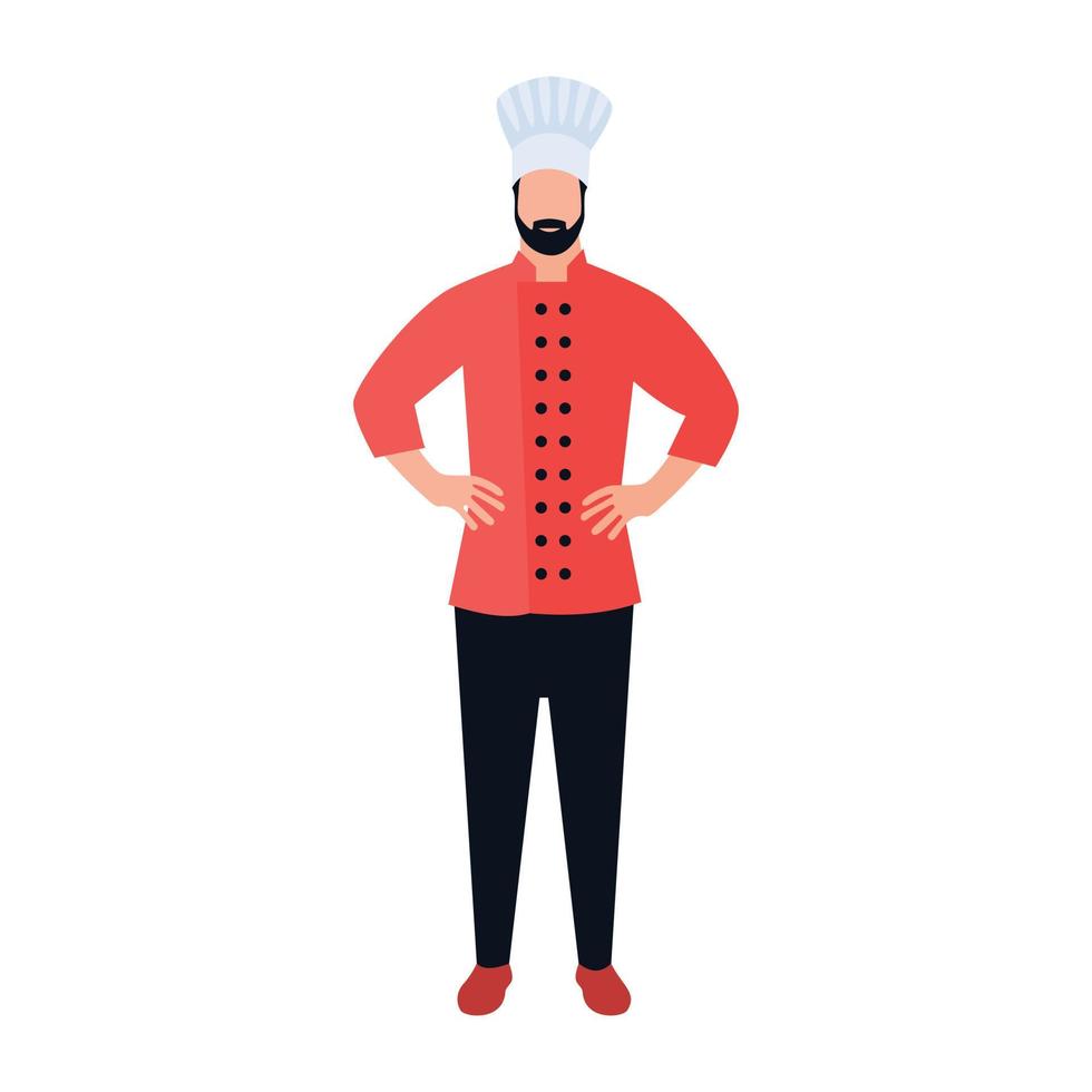 conceptos de chef de moda vector