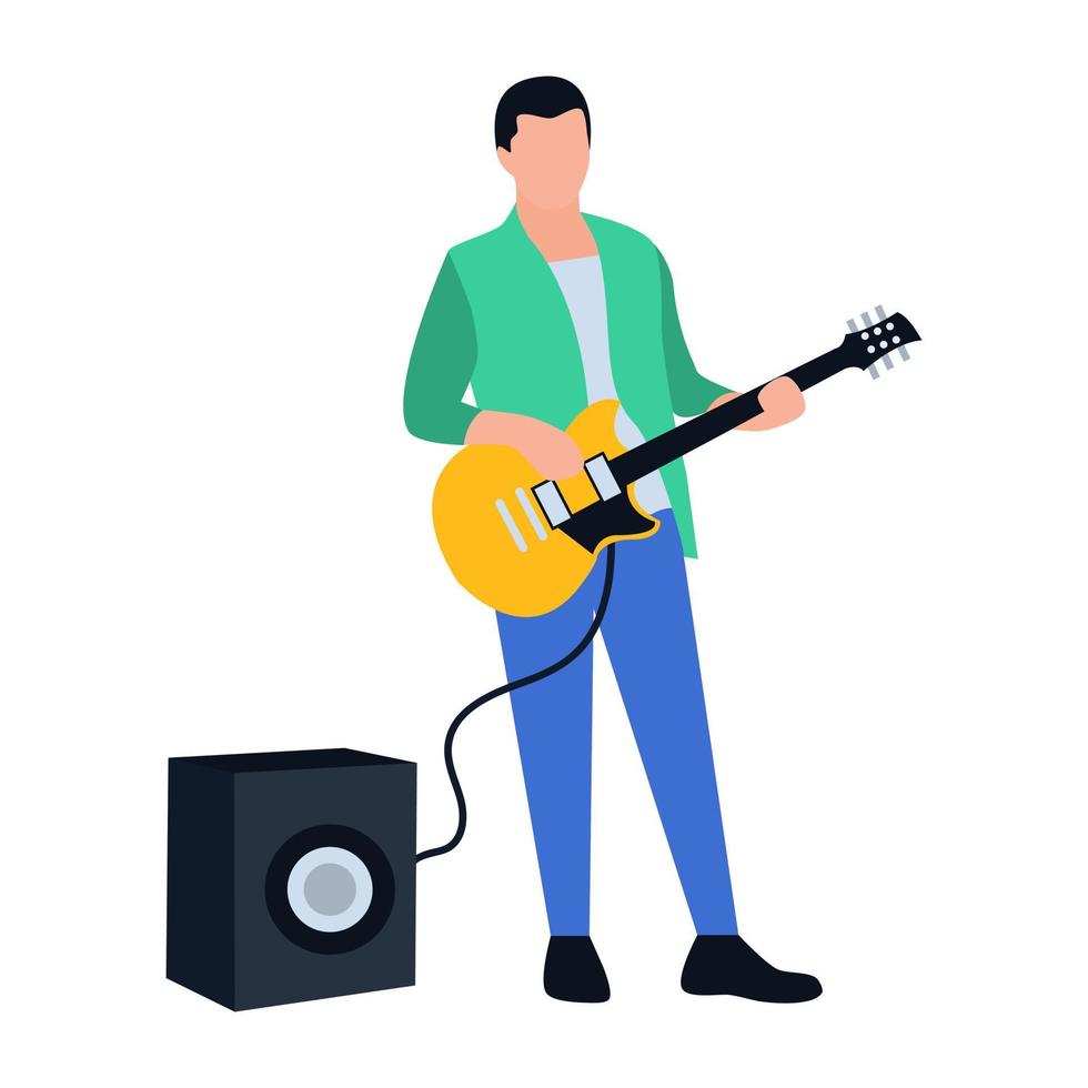 Male Rock Star vector