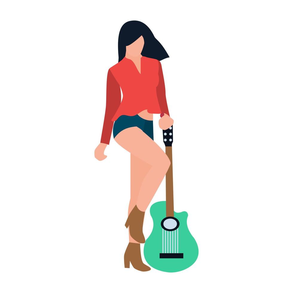 conceptos de artista femenina vector