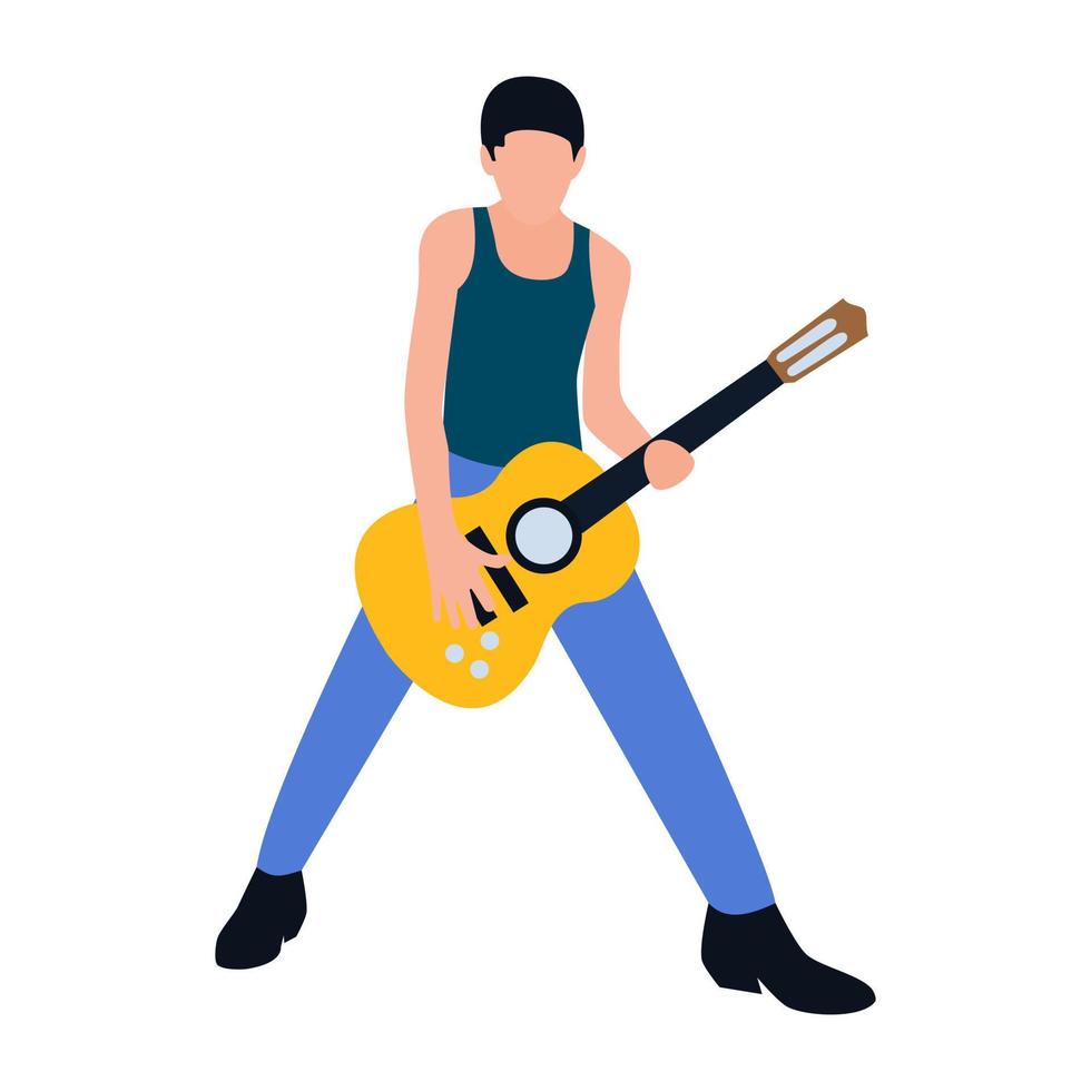 Male Rock Star vector