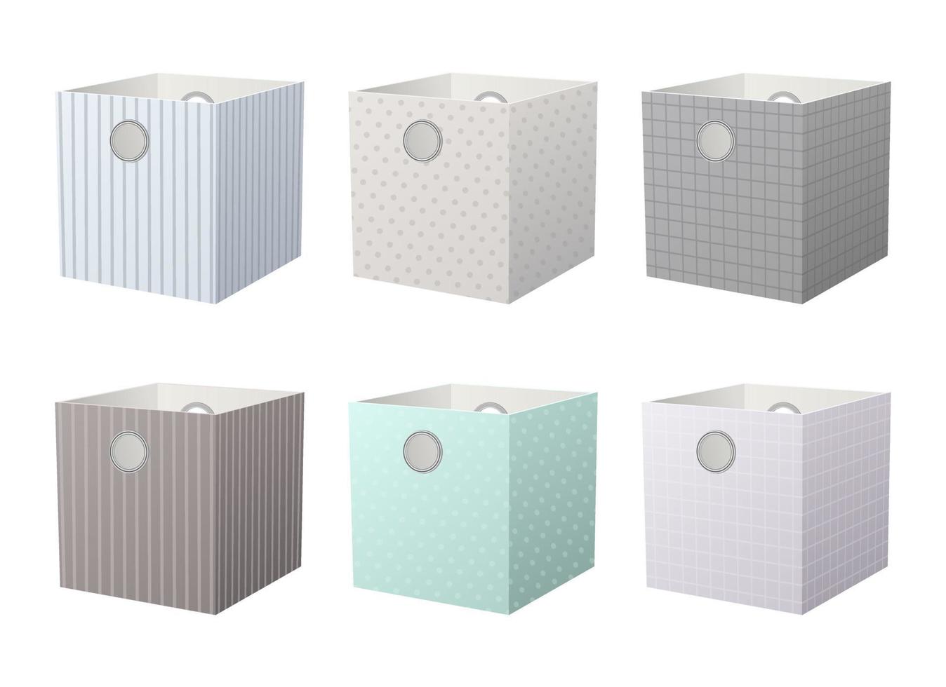 Storage box vector design illustration isolated on white background