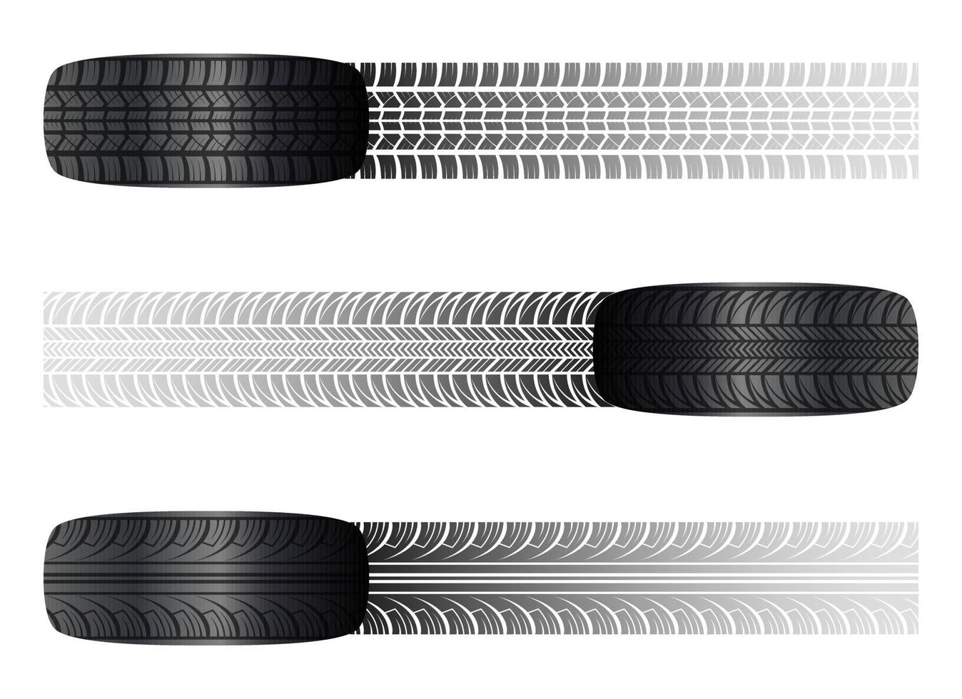 Ilustración de diseño de vector de neumático aislado sobre fondo blanco