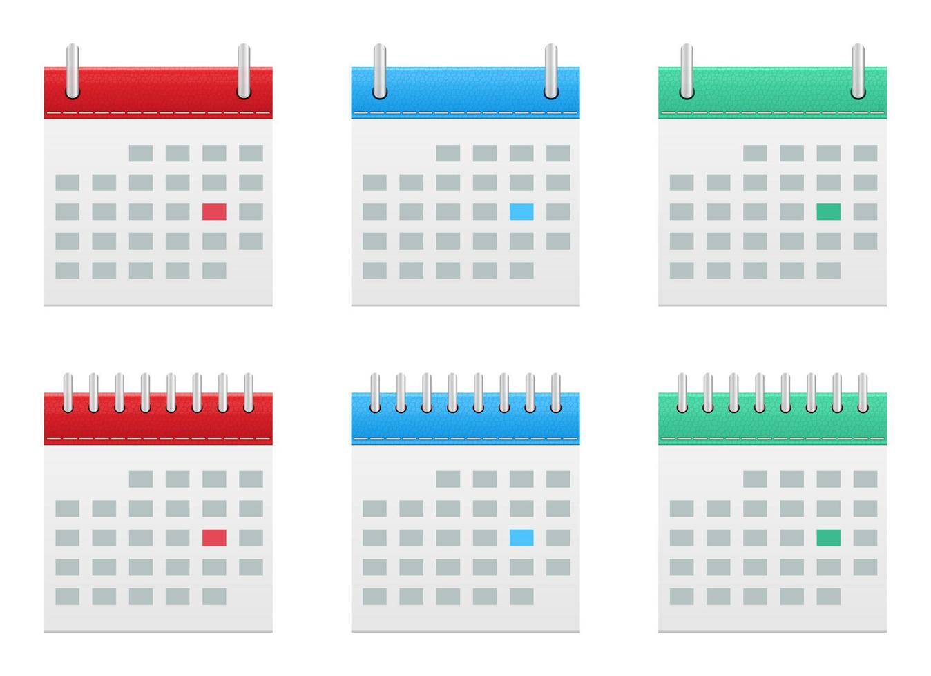Calendar icons vector design illustration isolated on white background