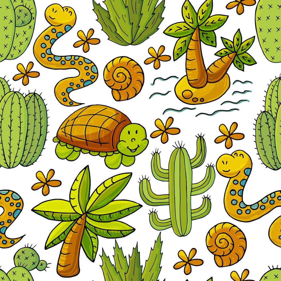 linda ilustración vectorial. cactus, aloe, suculentas. elementos naturales decorativos vector