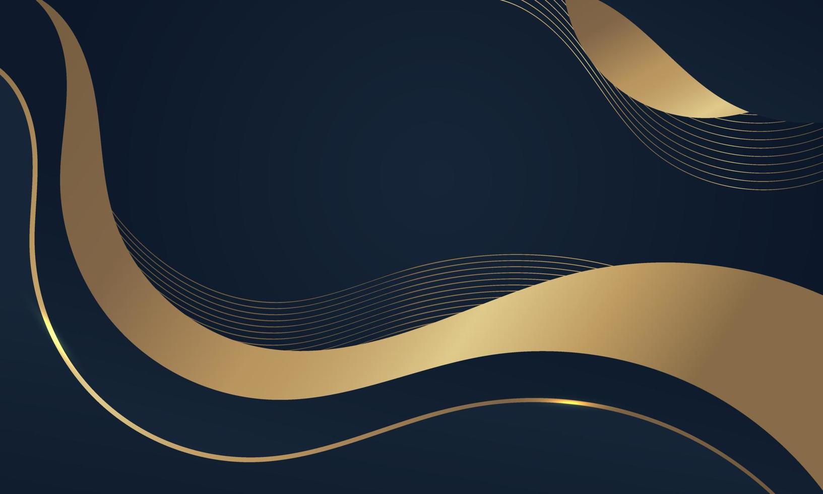 Abstract Blue Luxury Wave Background vector