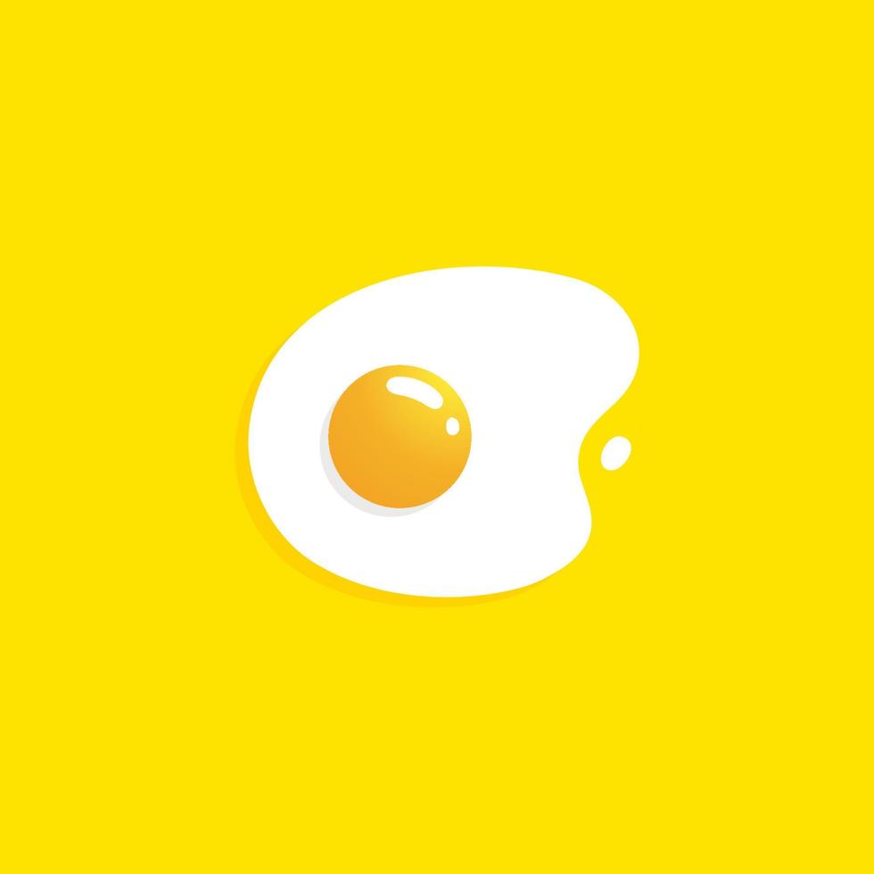 Yummy Egg Vector icon design illustration