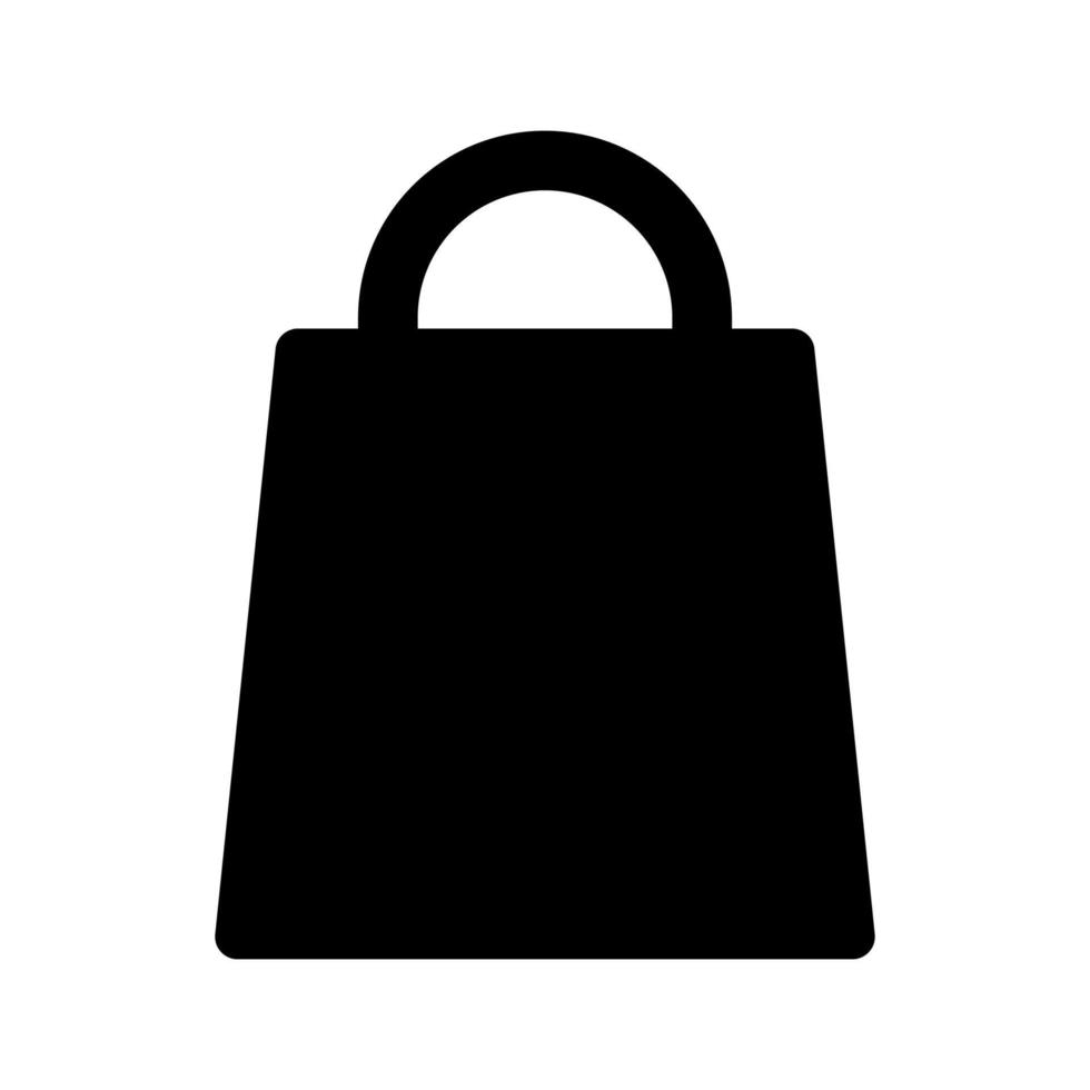 Shopping bag icon illustration. Suitable for us as additional elements on posters, templates, website, social media feeds, user interface, etc vector