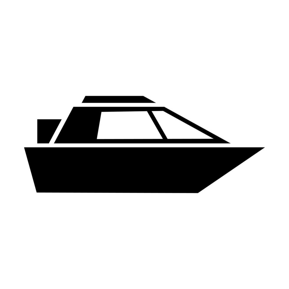 barco icono ilustración vector color negro. color editable. silueta negra. adecuado para logotipos, iconos, etc.Vector gratuito