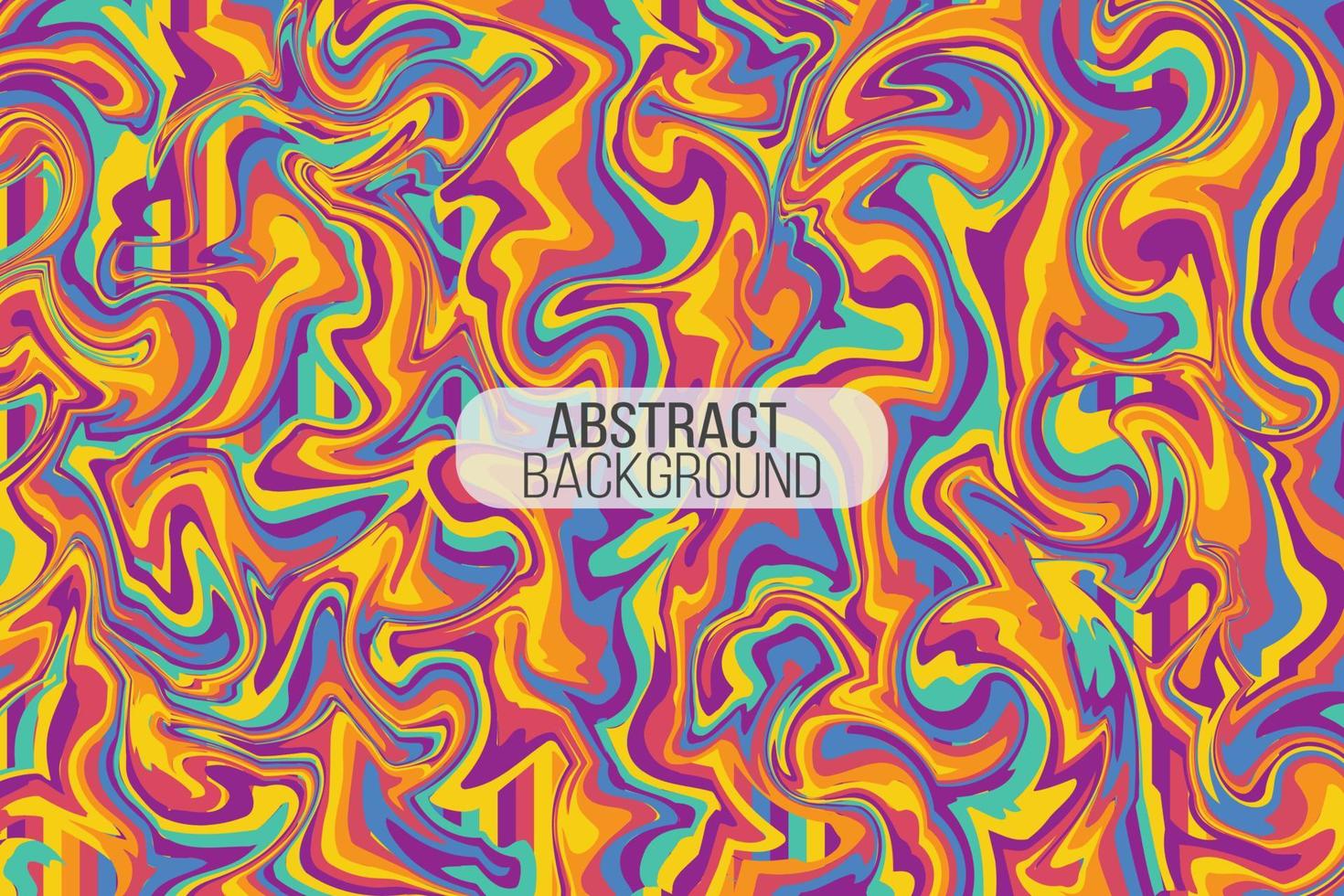 Modern trendy hand drawn abstract psychedelic groovy background. Vector illustration