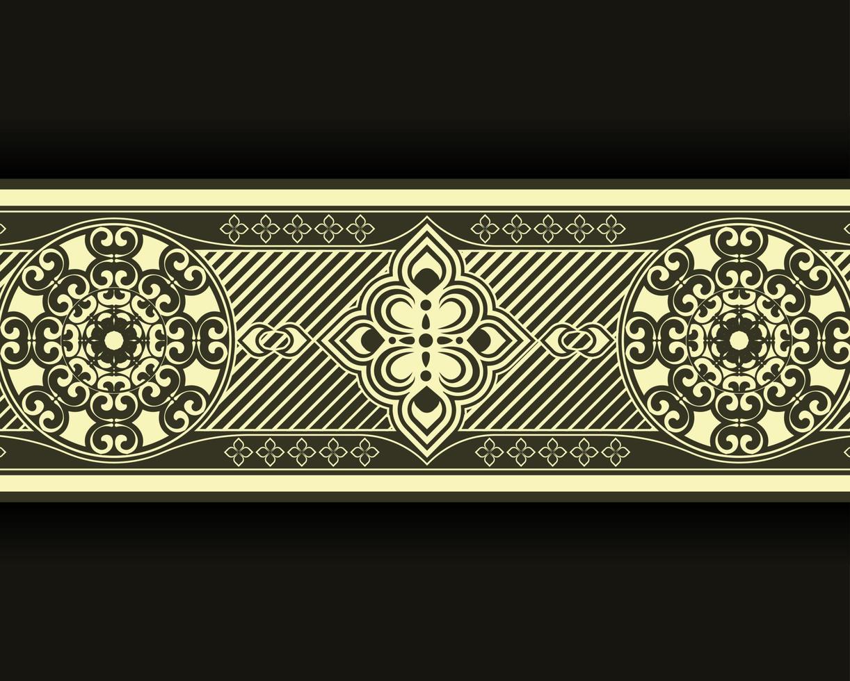 ornamental pattern border Design Template vector