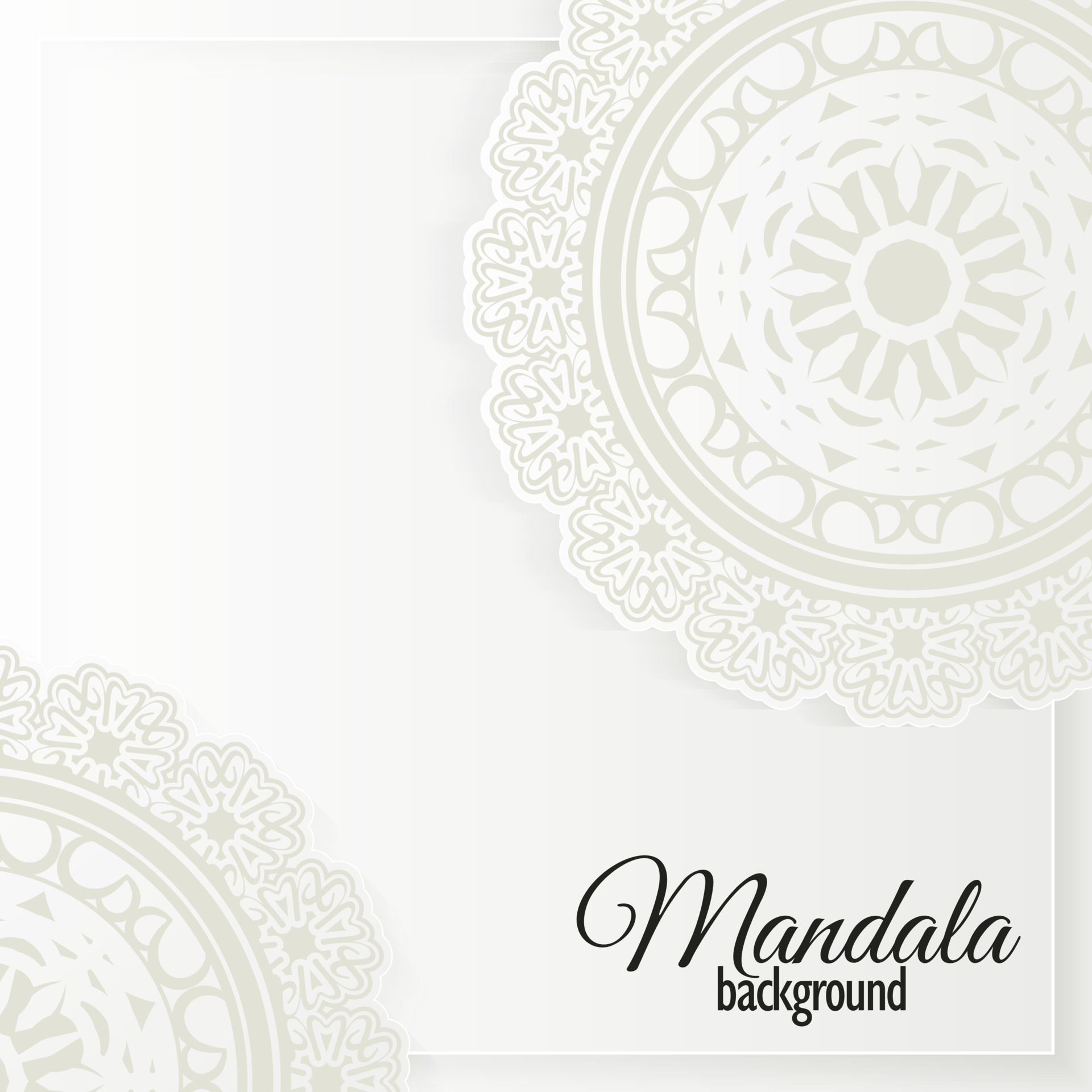 White mandala background concept 3641934 Vector Art at Vecteezy