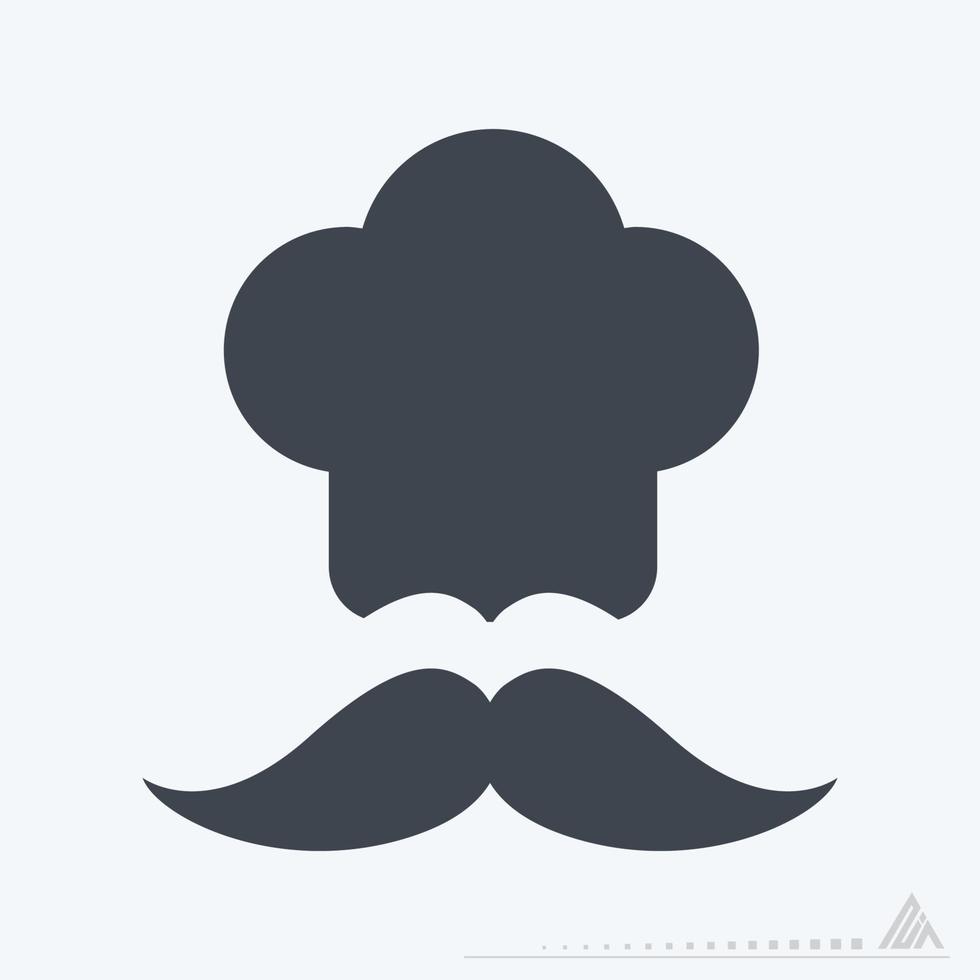 Icon Chef - Glyph Style vector