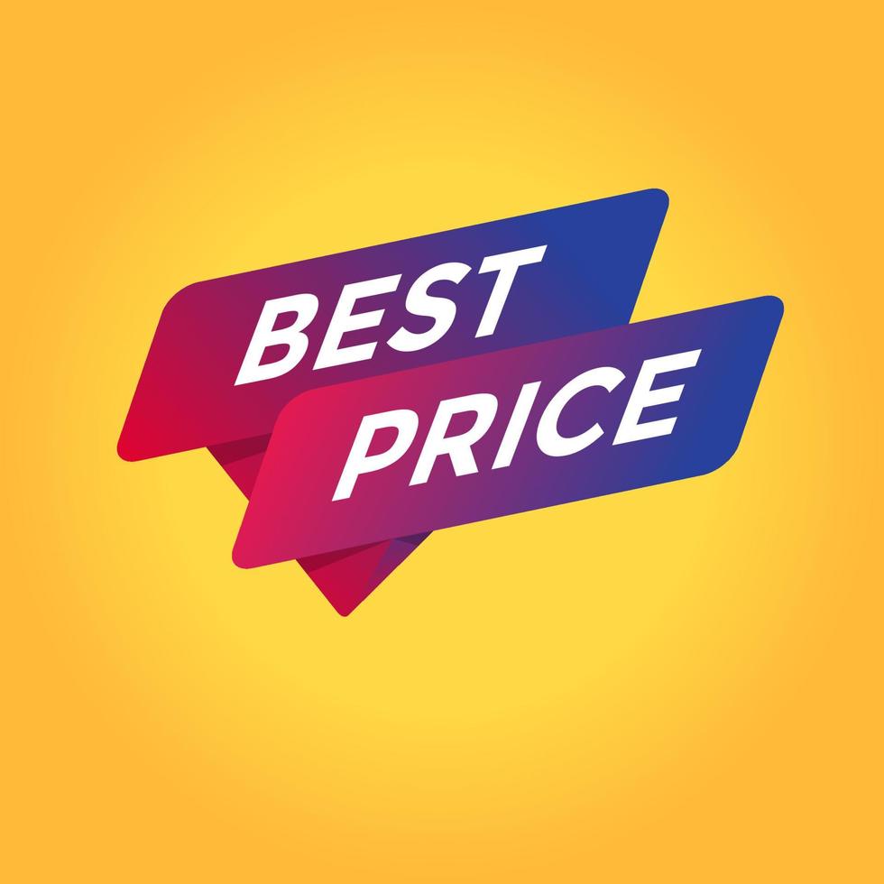 Best price tag sign icon. vector