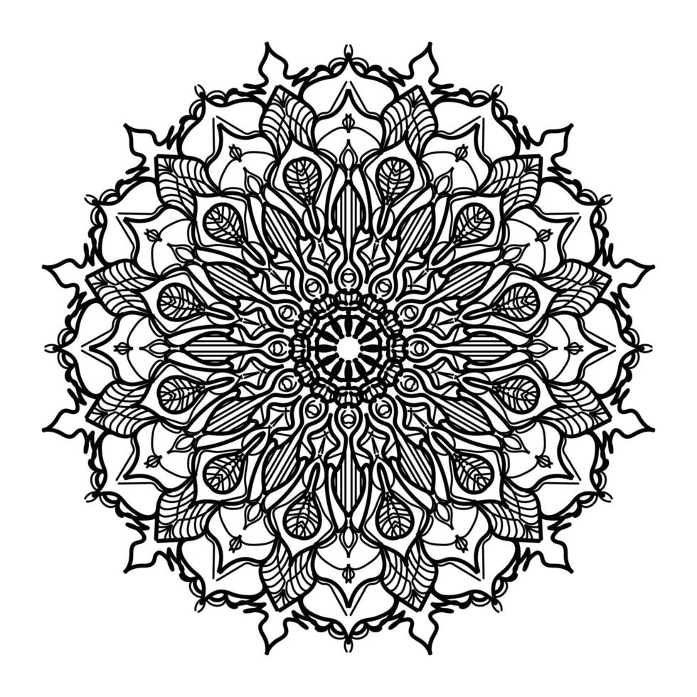 Merry Christmas with luxury mandala vector