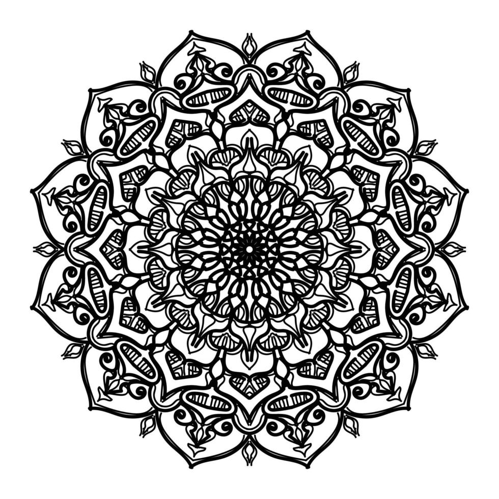 Merry Christmas with luxury mandala vector