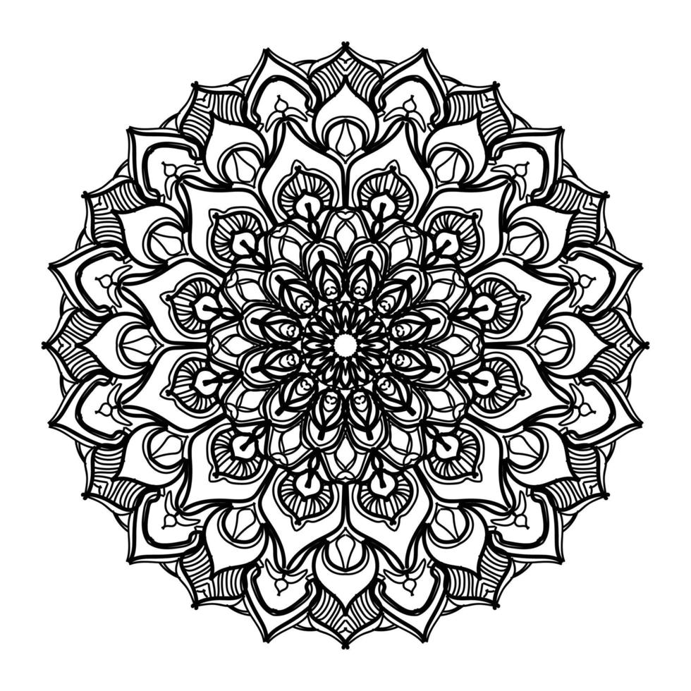 Merry Christmas with luxury mandala vector