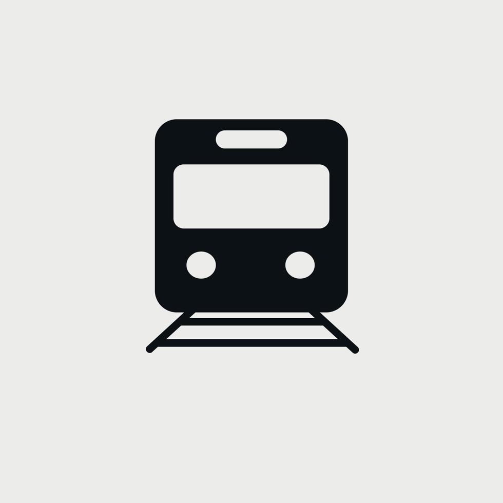 tren, vagón, metro signo icono vector. vector libre