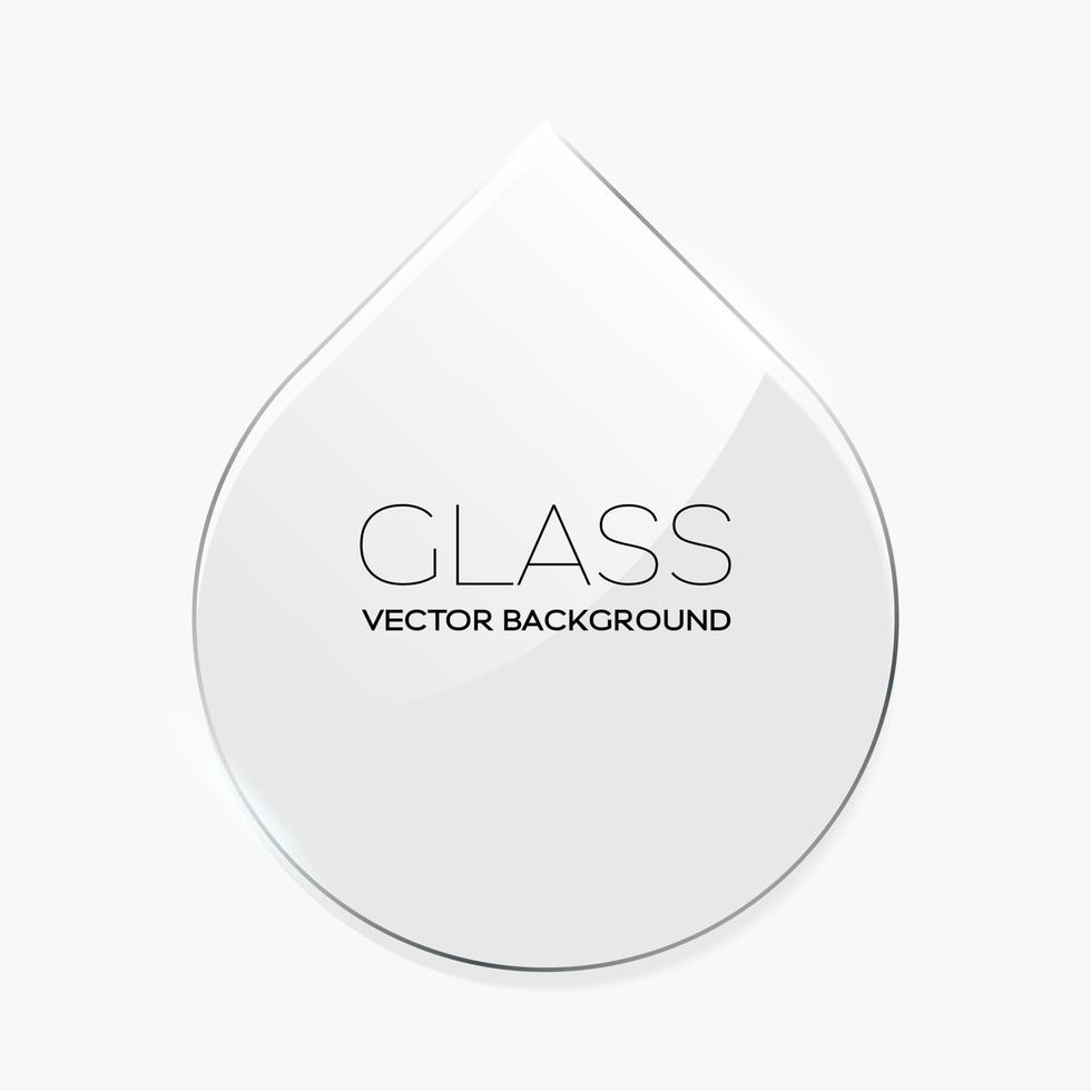 Transparent glass frame vector