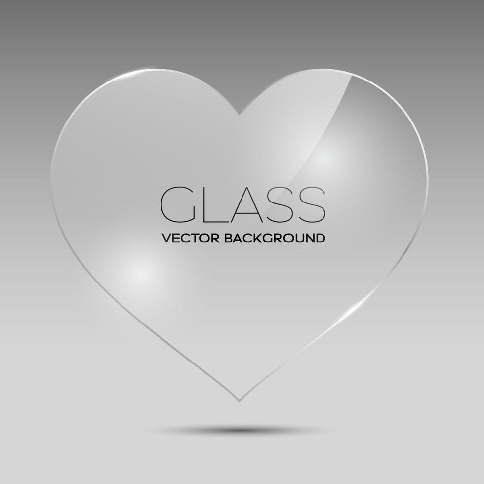 Transparent glass frame vector