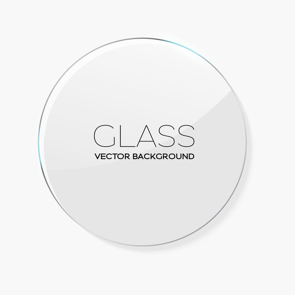 Transparent glass frame vector
