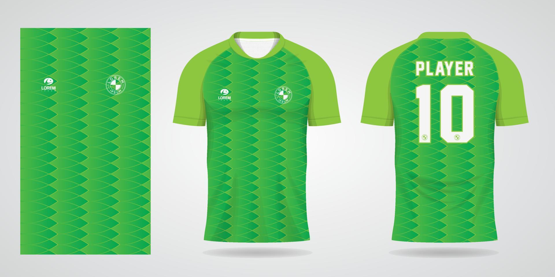 green sports jersey template for Soccer uniform shirt design 3643448