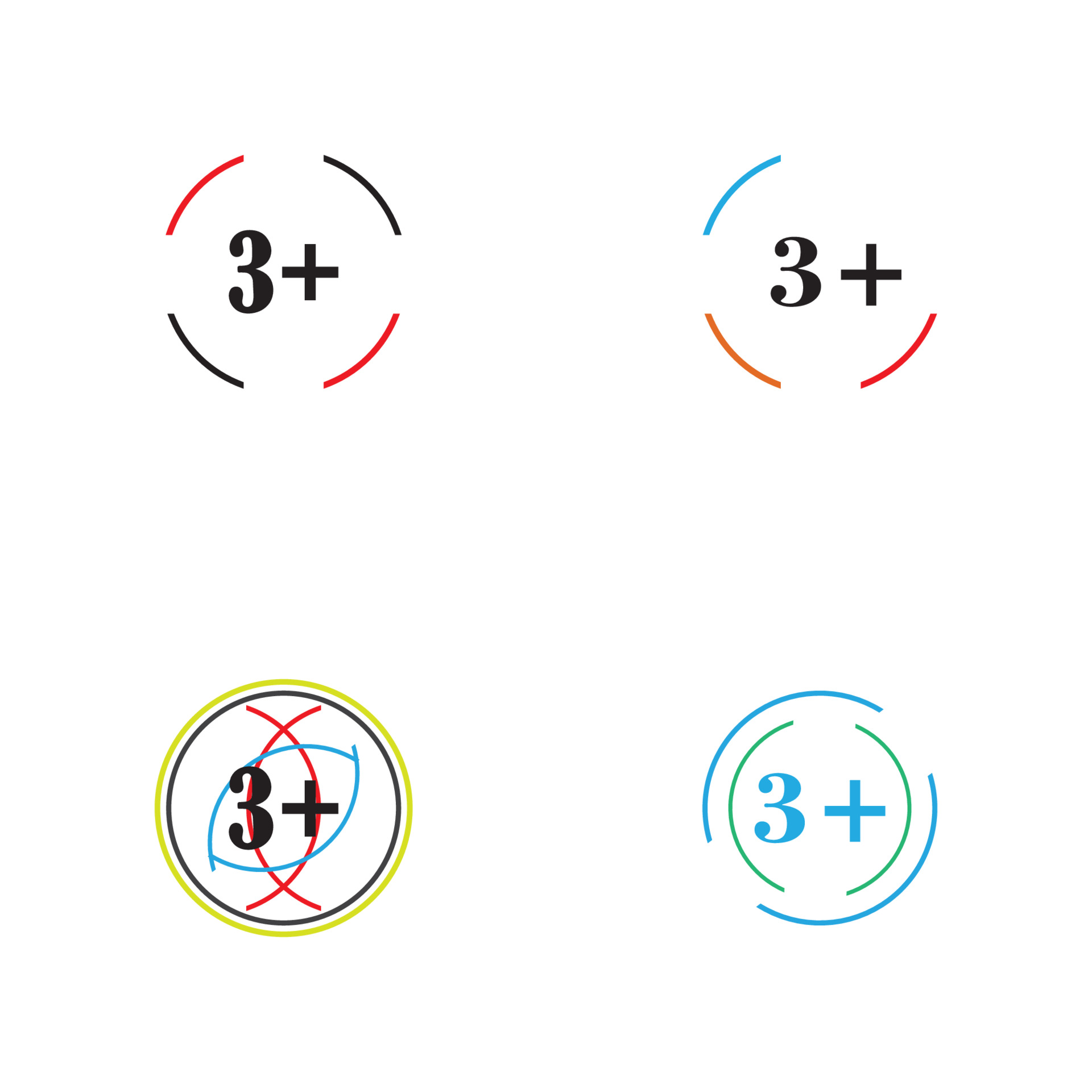 3 plus icon symbol vector illustration design template 3643536 Vector ...