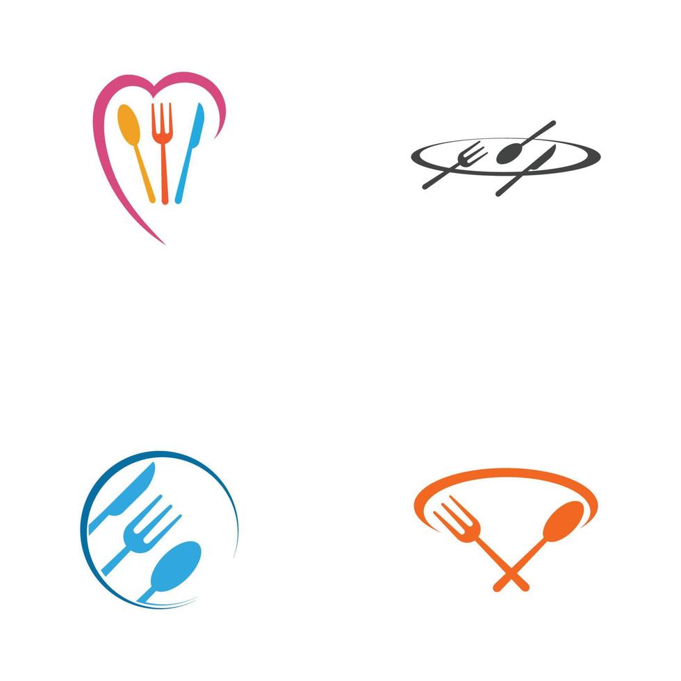 plantilla de diseño de ilustración de vector de logotipo de restaurante