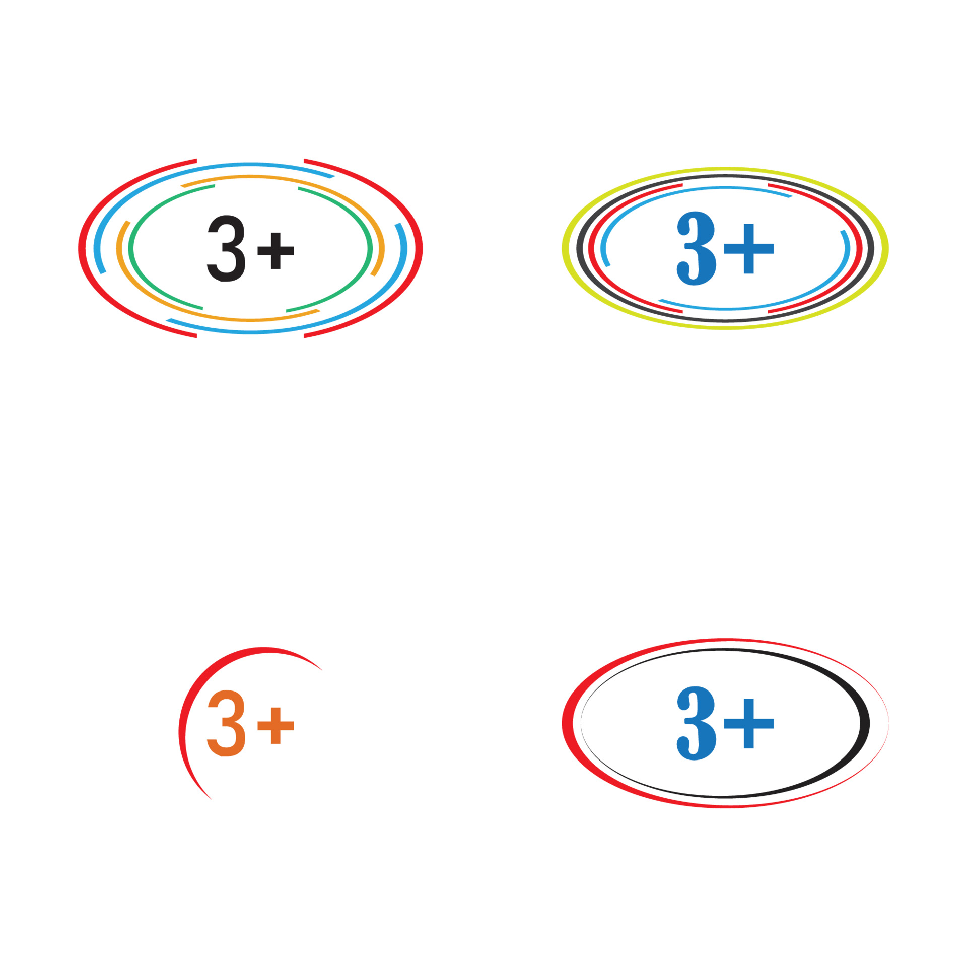 3 plus icon symbol vector illustration design template 3643627 Vector ...