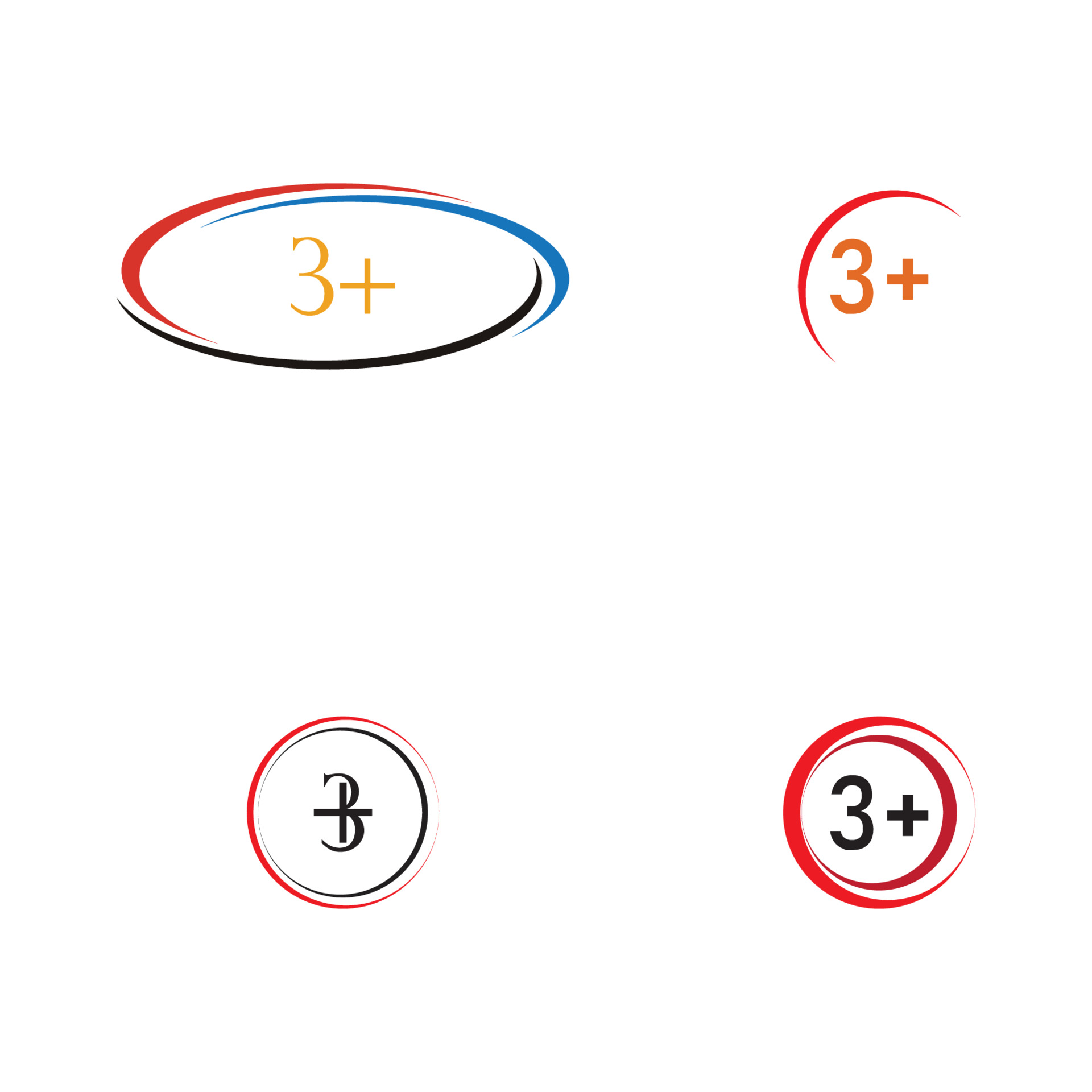 3 plus icon symbol vector illustration design template 3643628 Vector ...