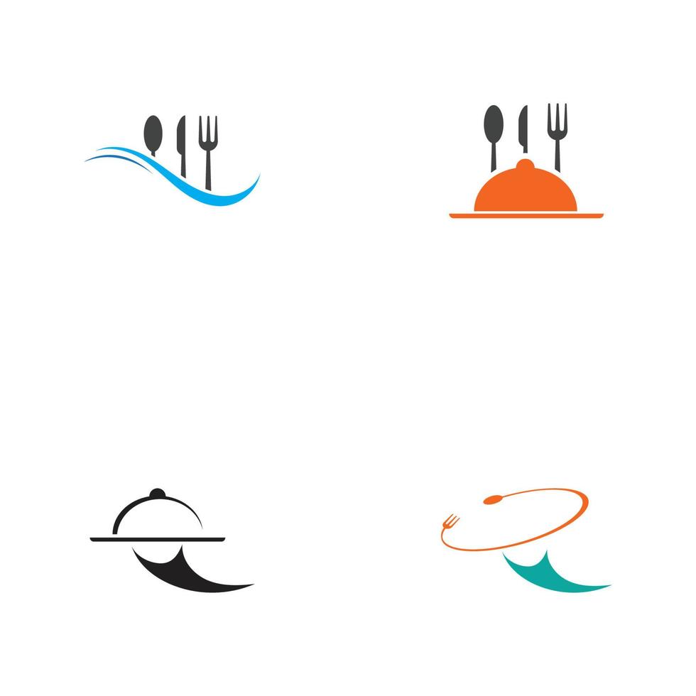 restaurant logo vector illustration design template