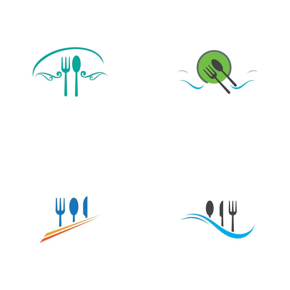 restaurant logo vector illustration design template