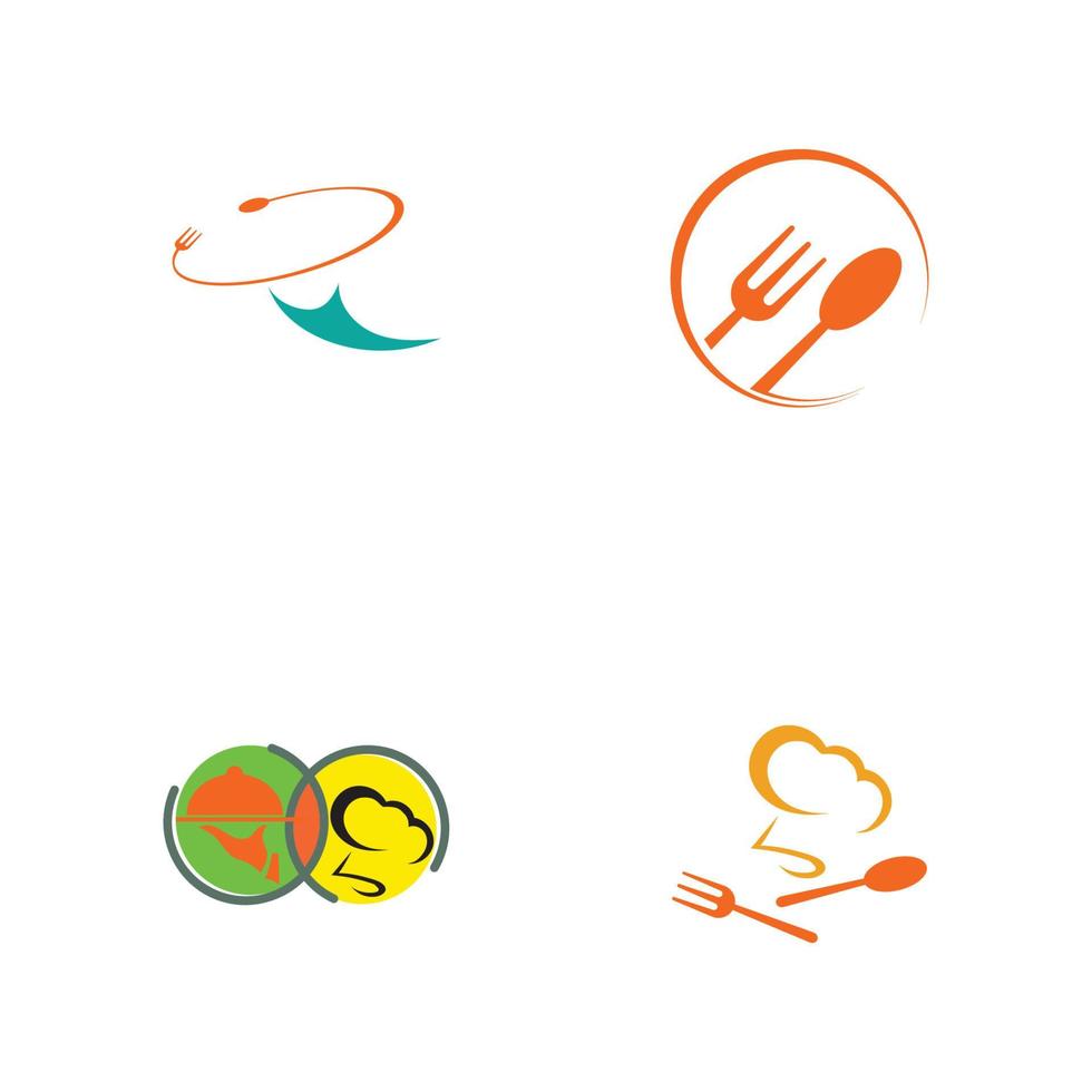 plantilla de diseño de ilustración de vector de logotipo de restaurante