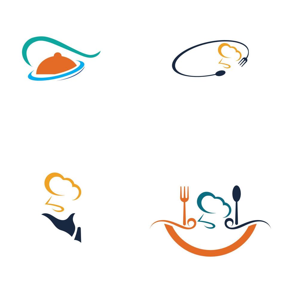 plantilla de diseño de ilustración de vector de logotipo de restaurante