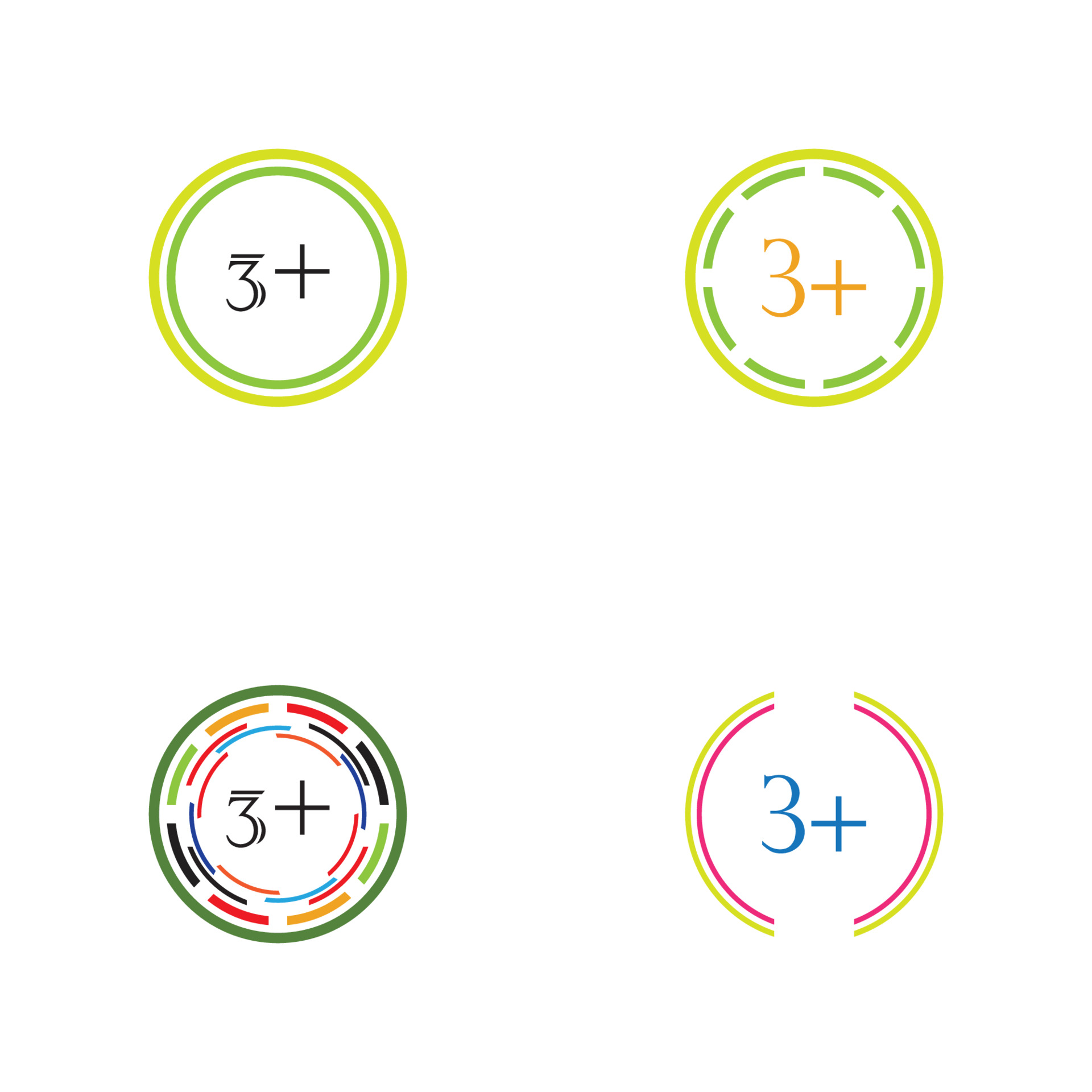 3 plus icon symbol vector illustration design template 3643732 Vector ...