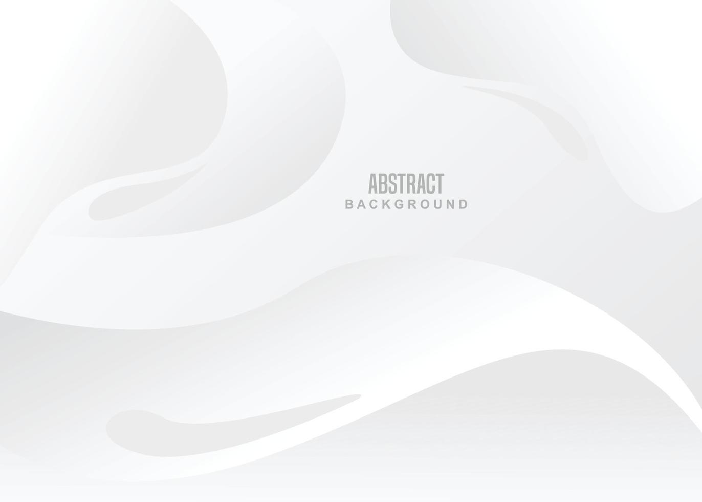 fondo blanco y gris brillante que agita el estilo curvilíneo minimalista moderno. ilustración vectorial vector