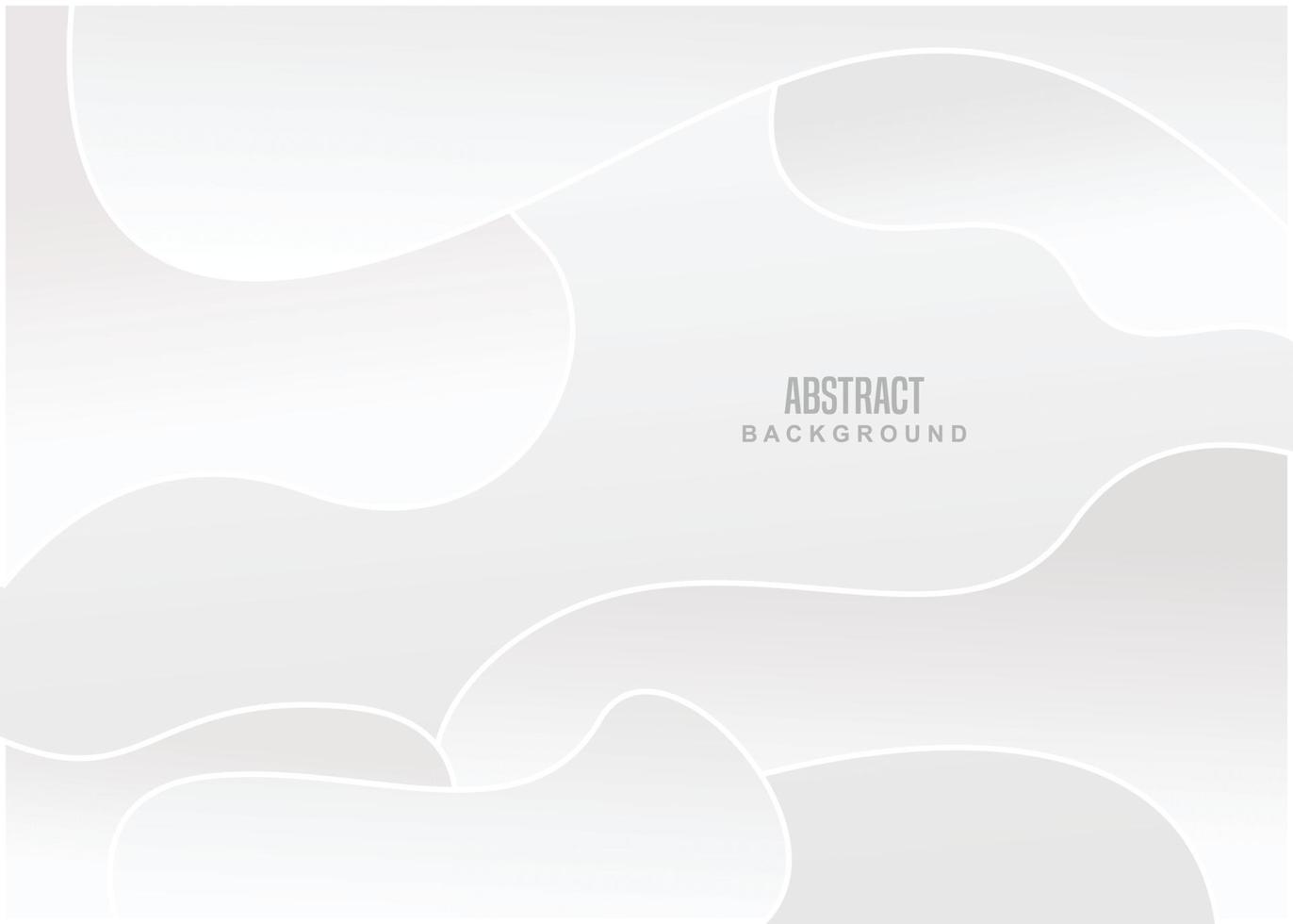 Shining white and gray background waving modern minimalist curvy style vector
