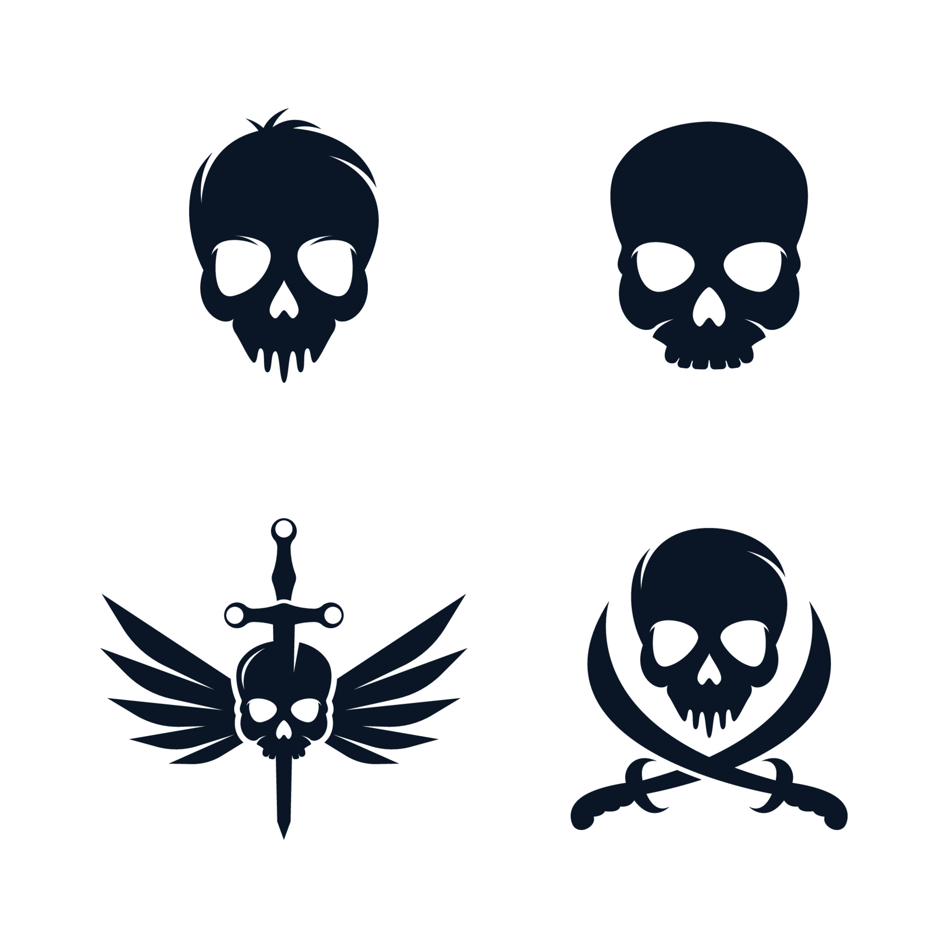 Skull logo images illustration 3643964 Vector Art at Vecteezy