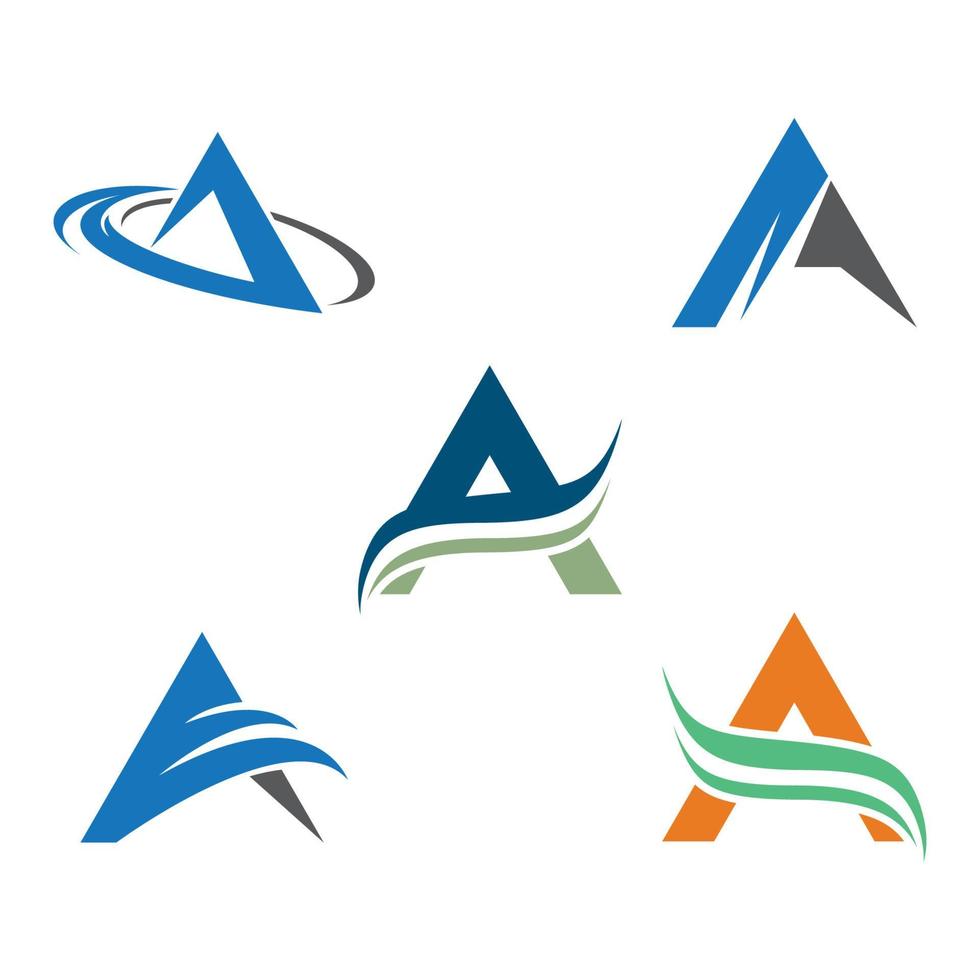 Letter a logo images vector