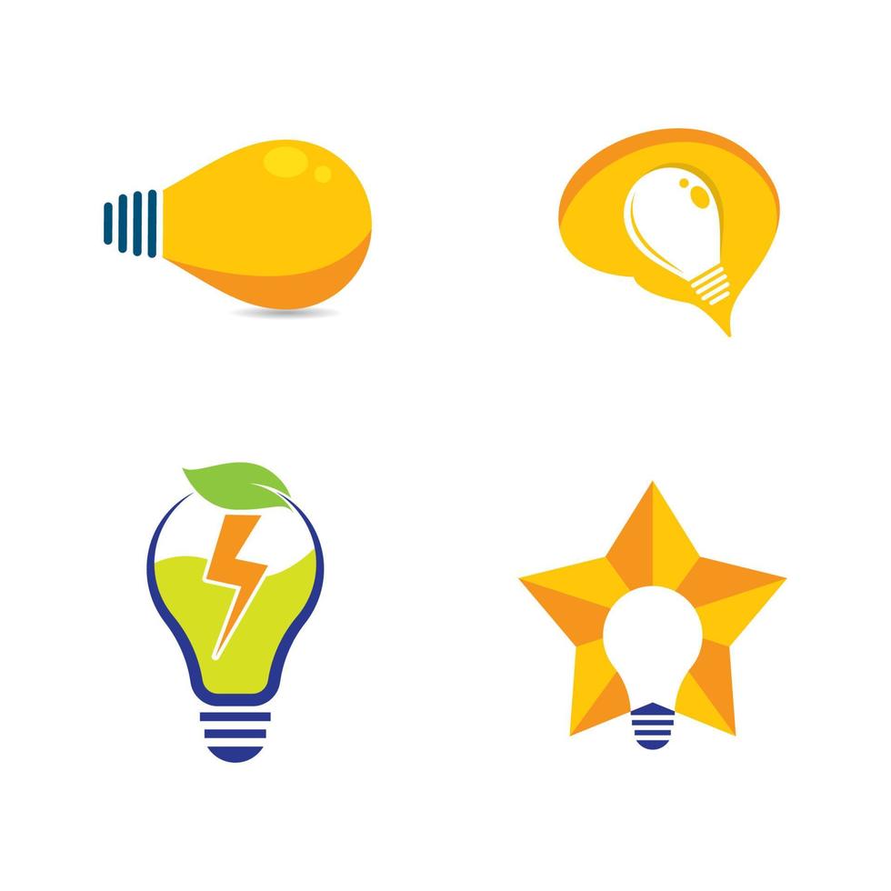 Lightbulb logo images vector