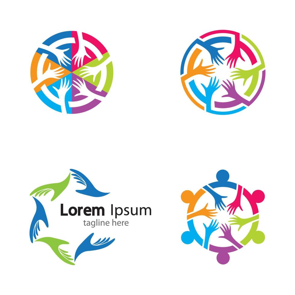 Teamwork logo images vector