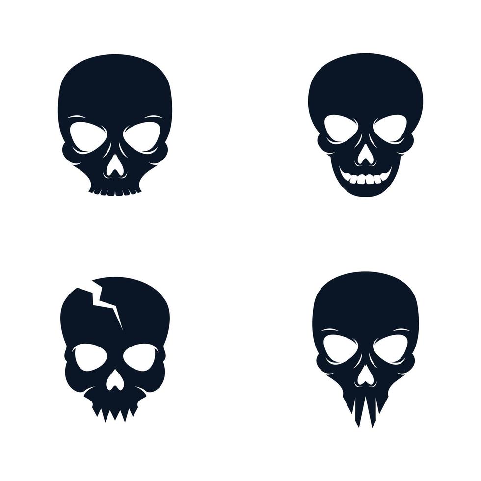 Skull logo images illustration vector