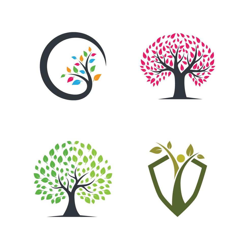 Tree logo images design vector