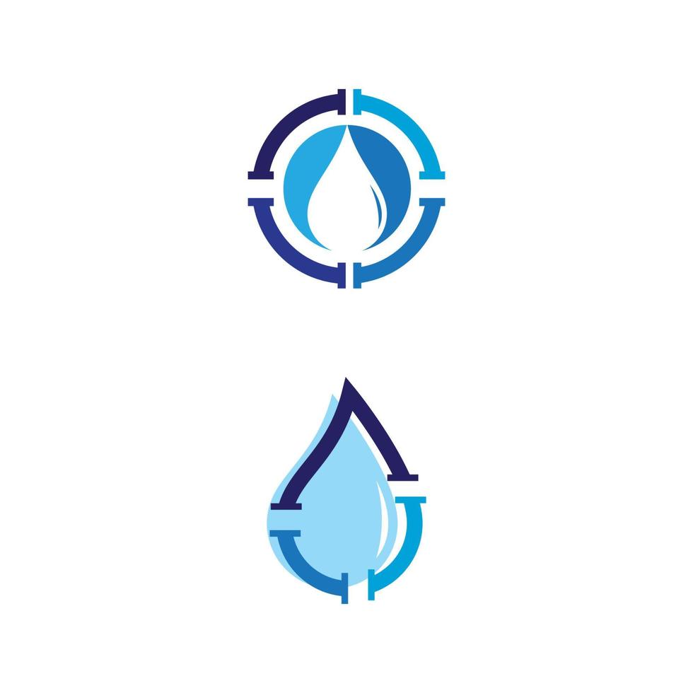 plumbing logo Vector icon design illustration