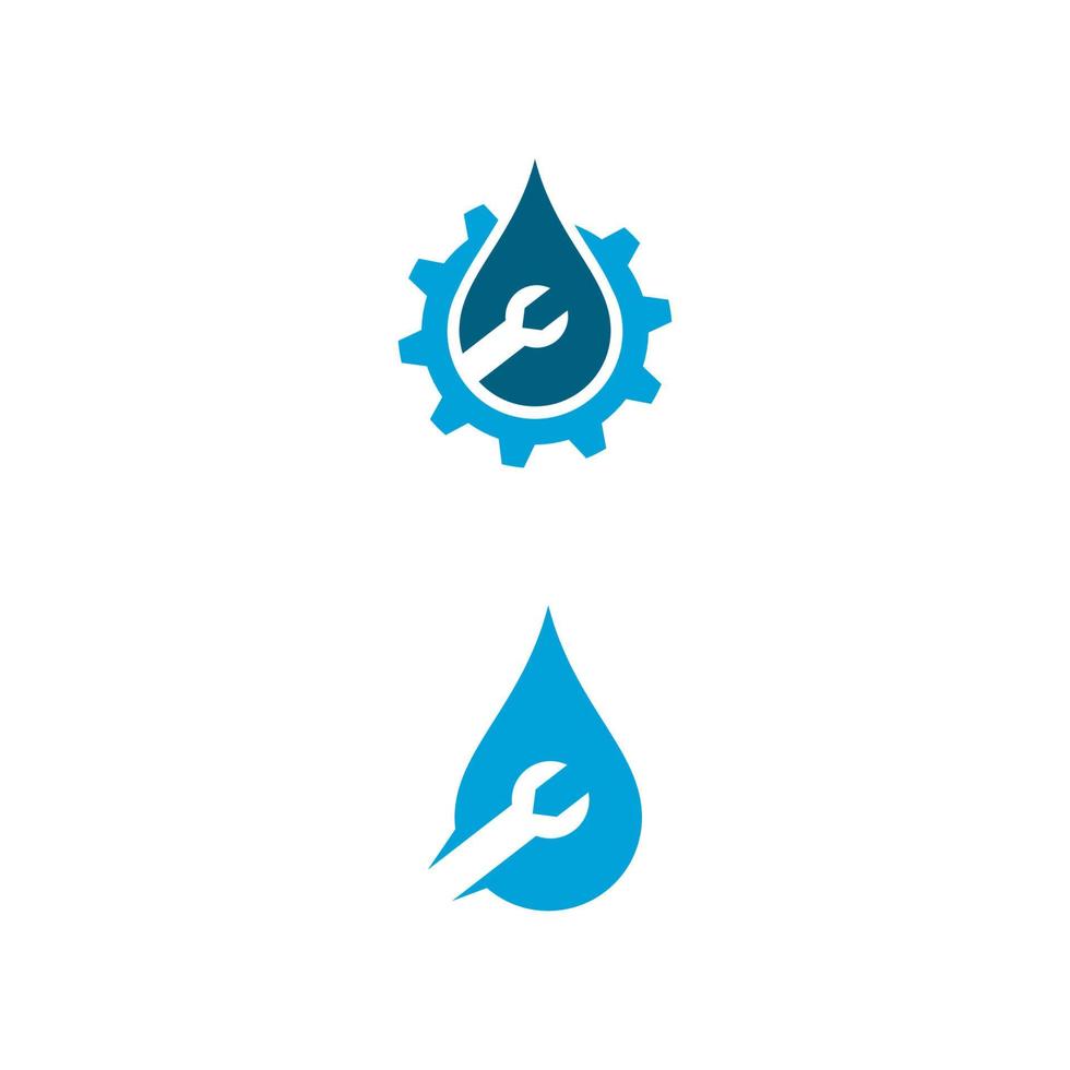 plumbing logo Vector icon design illustration