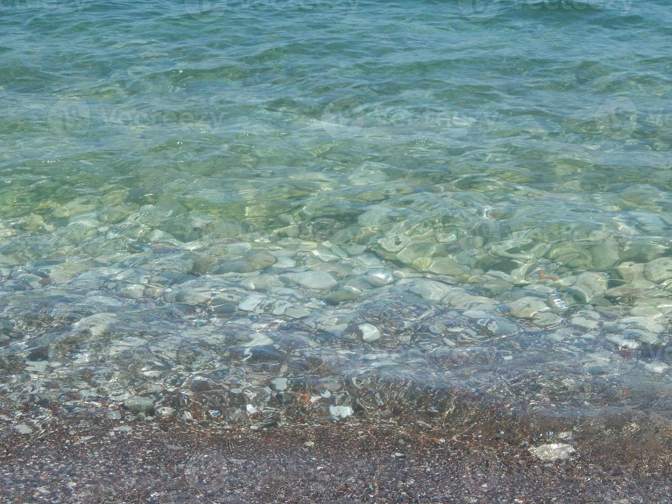 The texture of the Aegean Sea water photo