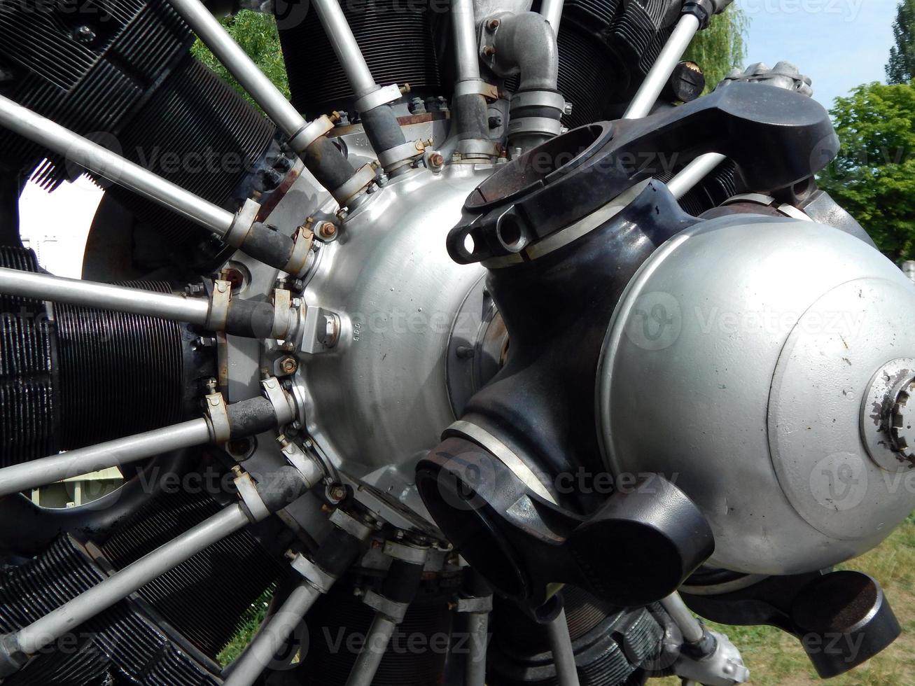 hélices de motor de aviación foto