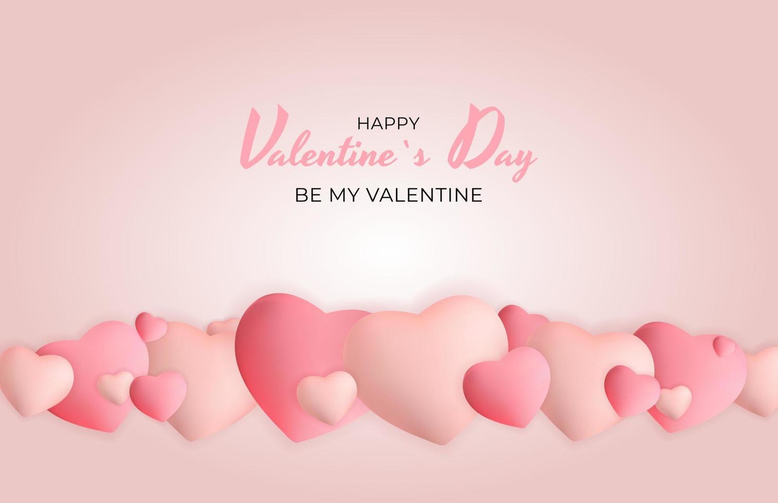 Valentine s Day Holiday Gift Card Background Realistic Design. Template for advertising, web, social media and fashion ads. Poster, flyer, greeting card, header for website Vector Illustration EPS10
