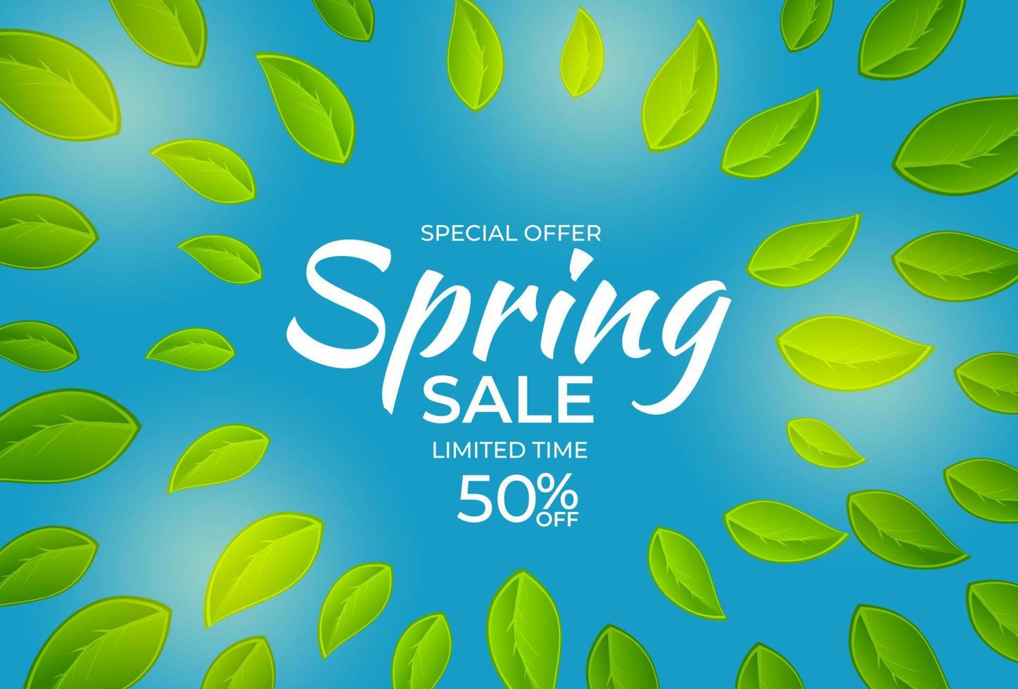 Natural Light Spring Sale Background. Vector Illustration. EPS10