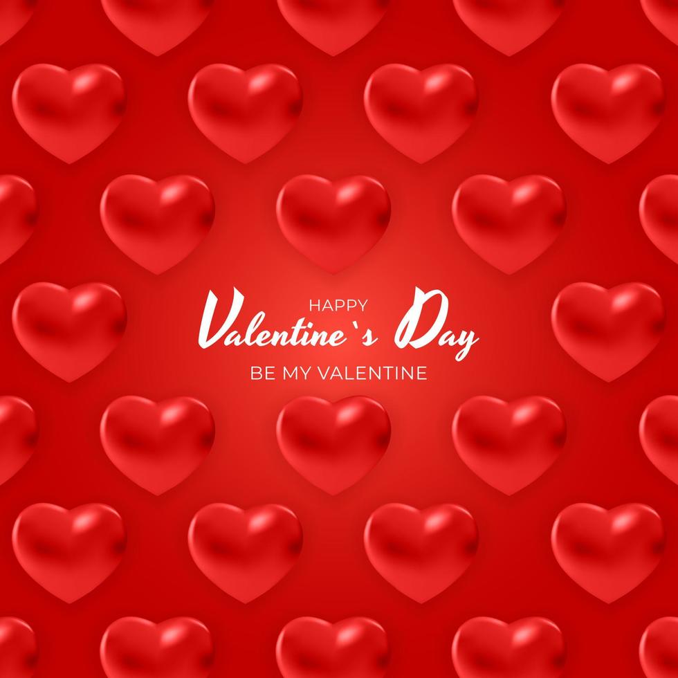 Valentine s Day Background Design. Template for advertising, web, social media and fashion ads. Poster, flyer, greeting card, header for website Vector Illustration EPS10